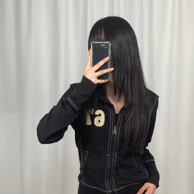 폴로 진스 블랙 집업
