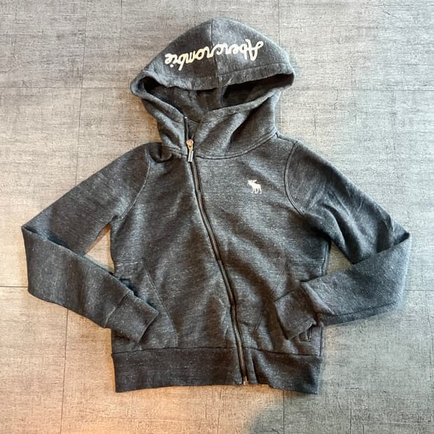 Abecrombie 아베크롬비 핀터깔y2k 사선지퍼 보헤미안 후드집업