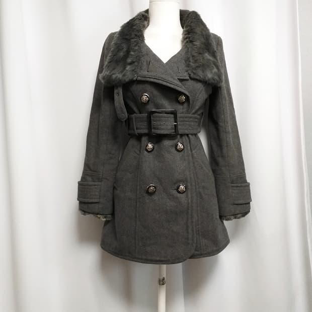 빈티지 퍼코트 대장 y2k자켓 그런지 핀터깔 오네갸루 긱시크 고스펑크로리