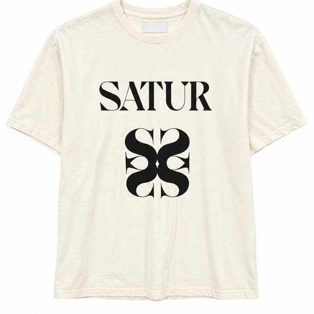 세터 SATUR 반팔 티셔츠 L 아이보리