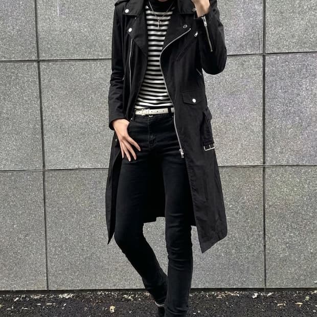 꼼데가르송 옴므플러스 코튼 라이더스코트