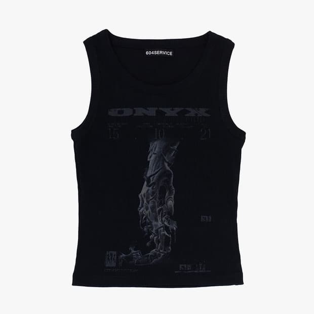 604 service 604 서비스 ONYX SLEEVELESS TOP