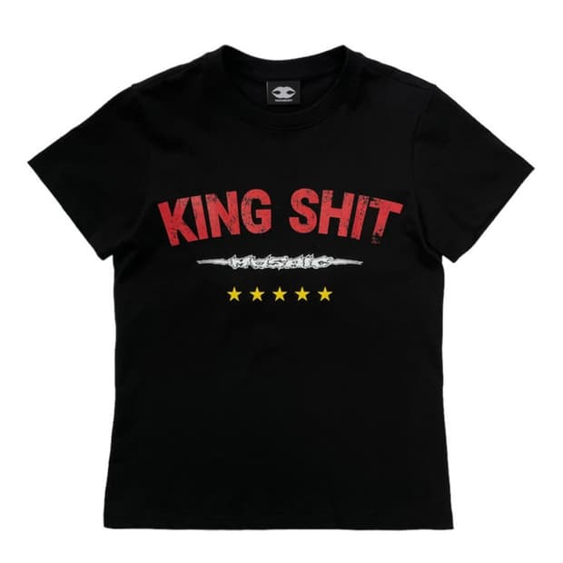 KING SHIT angry zip tee