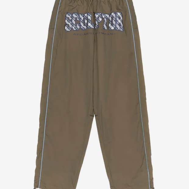 스컬프터 트랙팬츠 Check Varsity Track Pants M