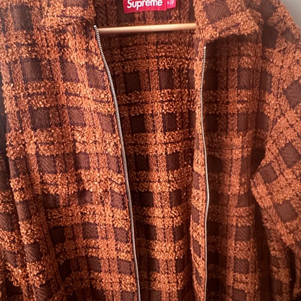 슈프림 체크셔츠자켓