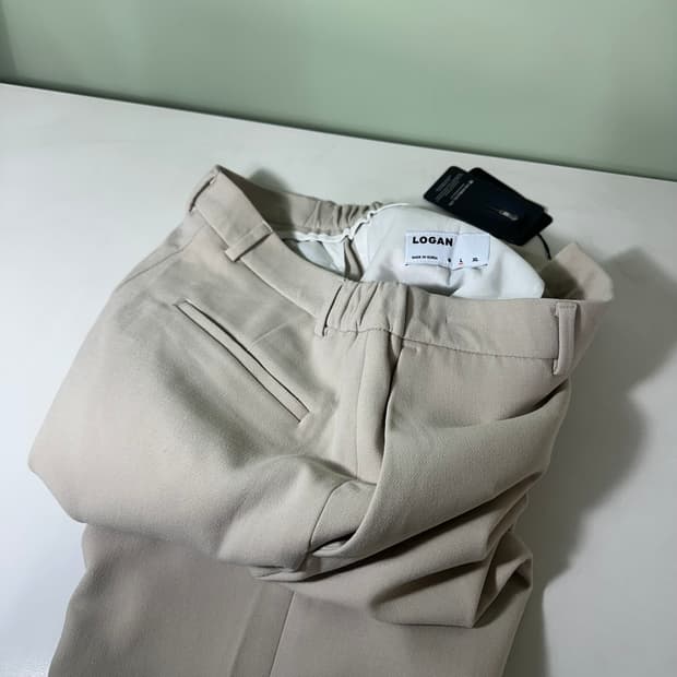 택달린새것 L 로건 써머코튼 테이퍼드 스트레이트핏 밴딩 슬랙스