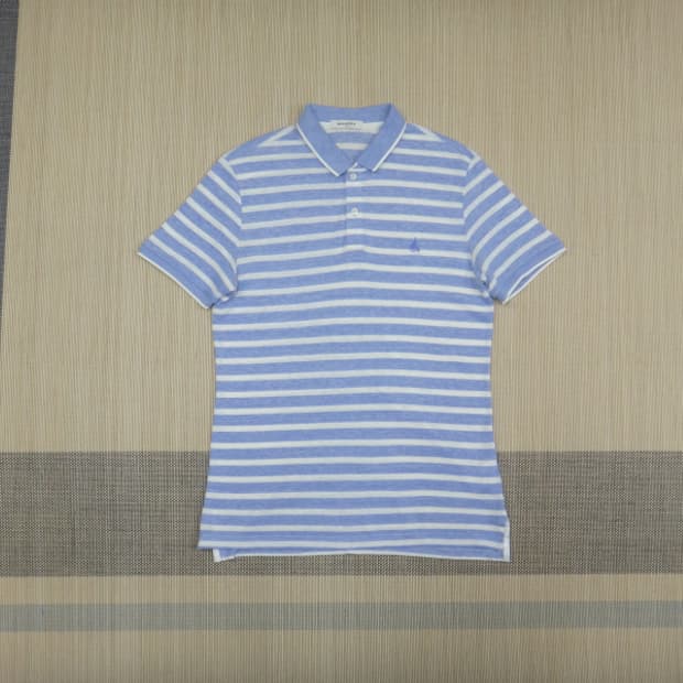 (105) 빈폴 남성용 린넨혼방 카라넥 반팔 티셔츠