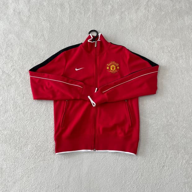 M 나이키 맨유 레드 트랙탑 져지 95