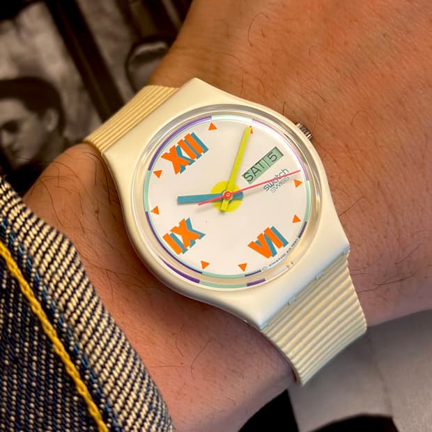 90년판) 빈티지 스와치 버터색상 short leave