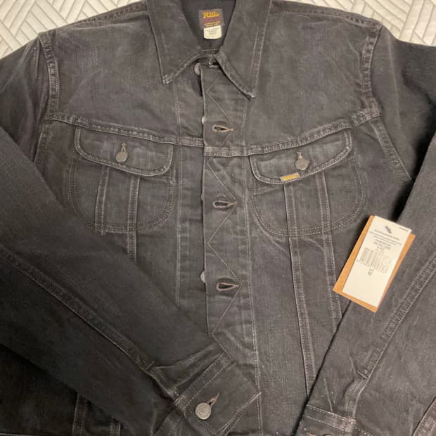 RRL LOT271 더블알엘 데님 트러커 자켓 블랙 M