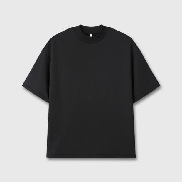 모크넥 티셔츠 Stein over T shrit(black)