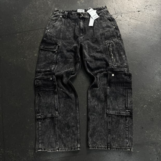 105 크리틱 더블 카고 데님팬츠 새상품 