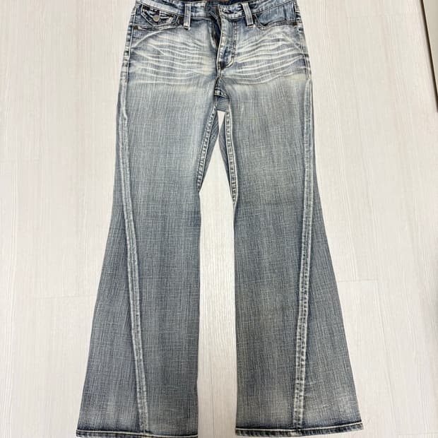 Y2k 워싱 연청 부츠컷