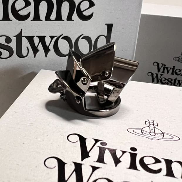 비비안웨스트우드 orb 실버 너클링 반지