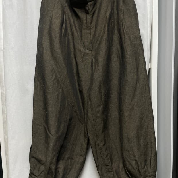 마시모두띠 린넨 벌룬 카프리 팬츠