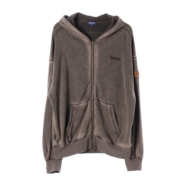 펜필드 피그먼트 다잉 워시드 후드 집업 L