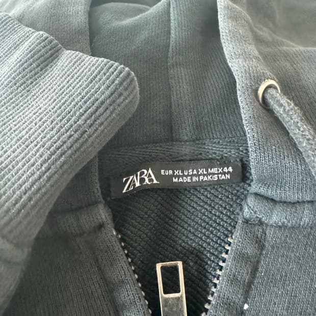 자라 페인티드 후드집업 XL