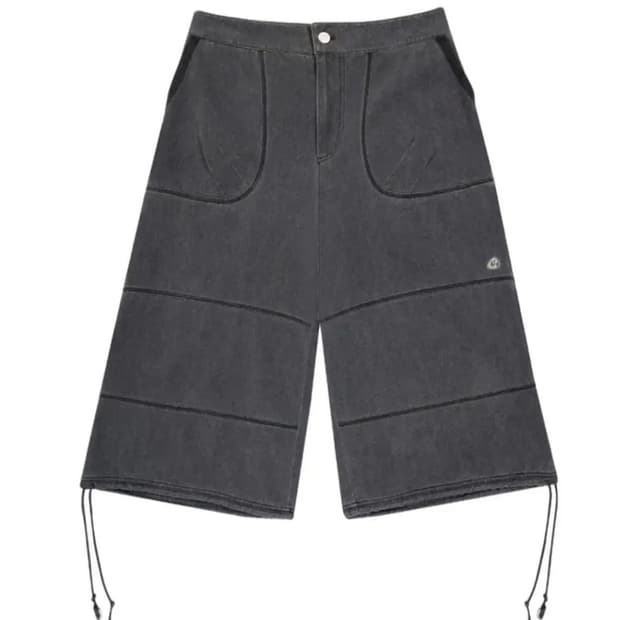 코이세이오 옥스포드 지그재그 팬츠 차콜 0사이즈