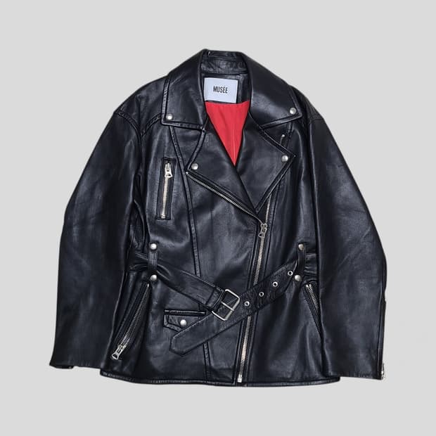 뮤제 양가죽라이더자켓