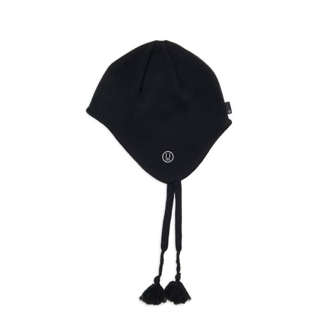 [새상품] 25FW 언더커버 울 귀달이 니트 비니 블랙 이어 플랩 비니