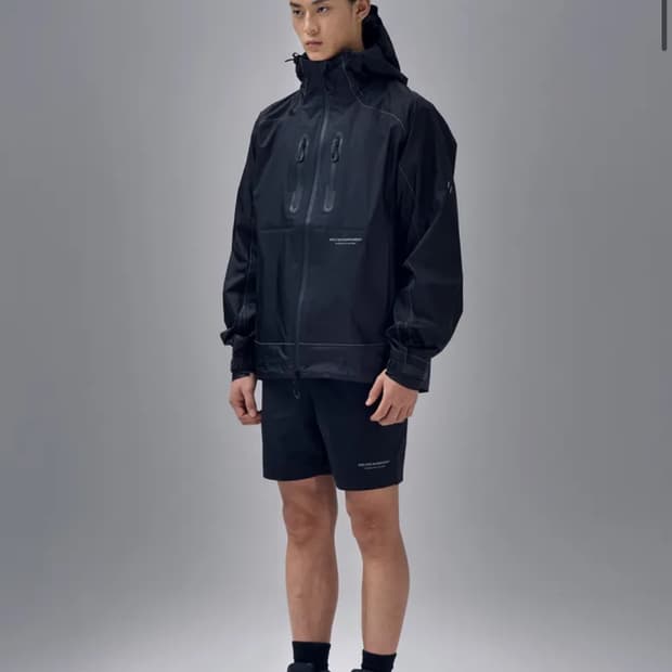 웰터 익스페리먼트 3layer REFLECTIVE STICH 자켓 블랙