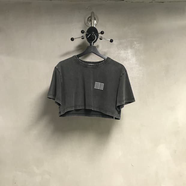 알렉산더왕 피그먼트 크롭 반팔 티셔츠 S(W)