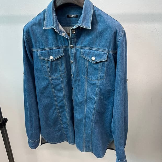100-105) 발망 데님 셔켓 