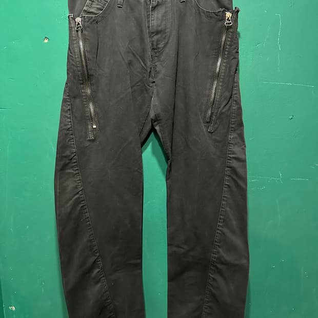 빈티지 사이드절개 블랙팬츠 30-31