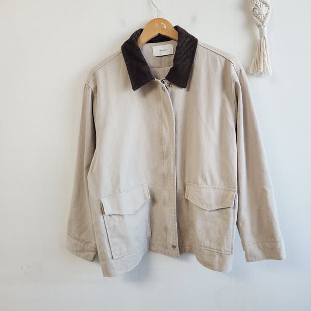 98프로젝트 코듀로이 워크 자켓