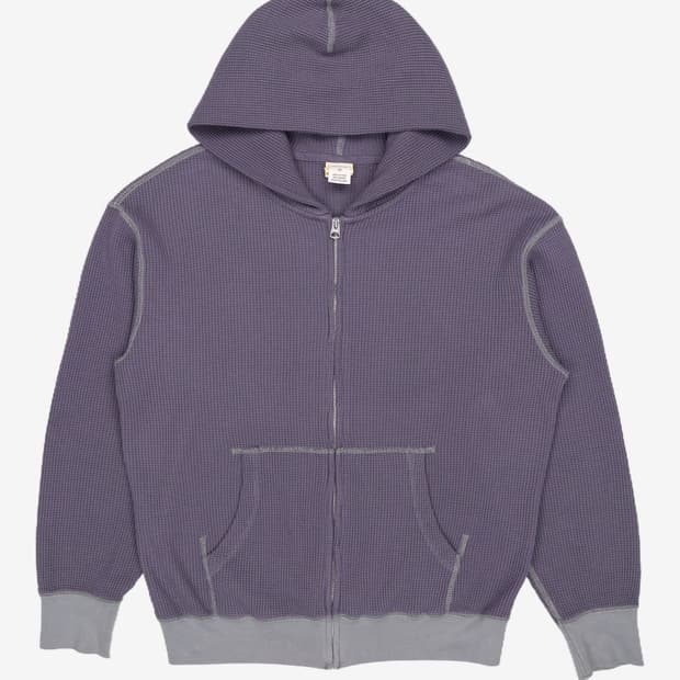 2사이즈) 카키스 와플 후드집업