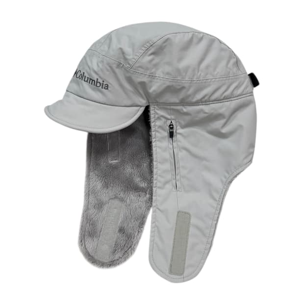컬럼비아 귀도리 방한 트루퍼햇 모자 라이트 그레이