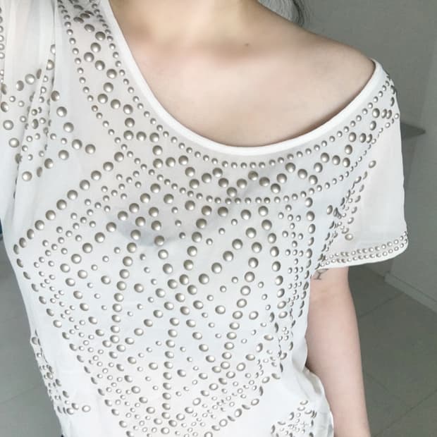 stud sheer top