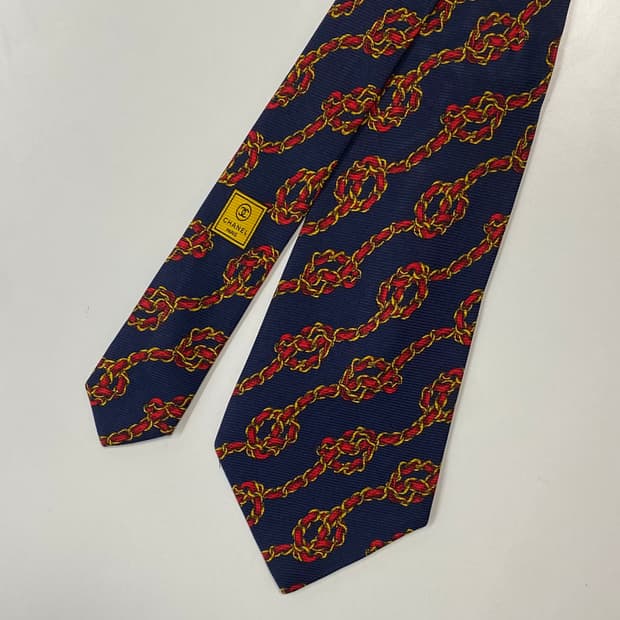 샤넬(CHANEL) 금장체인 명품 정품 넥타이