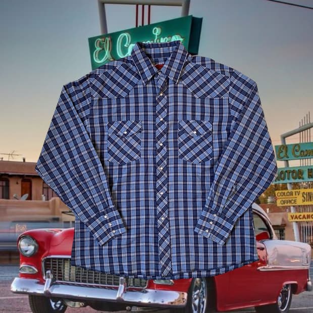 러슬러 체크 셔츠 (Man XL) AB1682