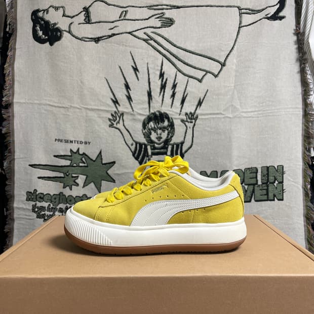 (puma)퓨마 스웨이드 Mayu UP 옐로우 스니커즈 250