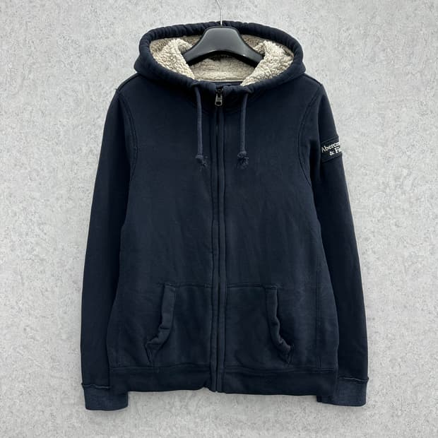 100 아베크롬비 y2k 남자 양털 후드집업