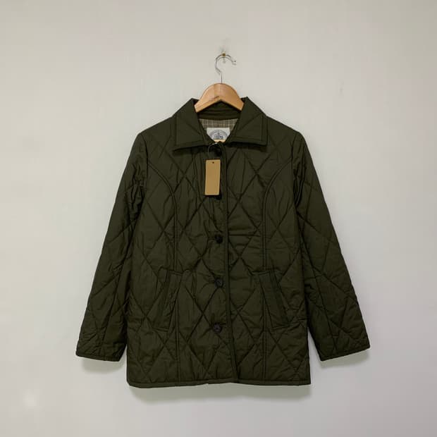 제이프레스 일본 빈티지 퀄팅 버튼 자켓 카키 점퍼