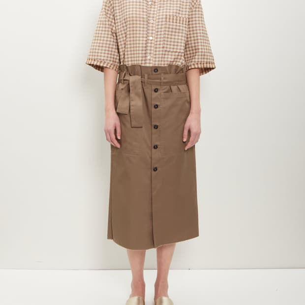 카미엘포트젠스 치마 브라운 컬러