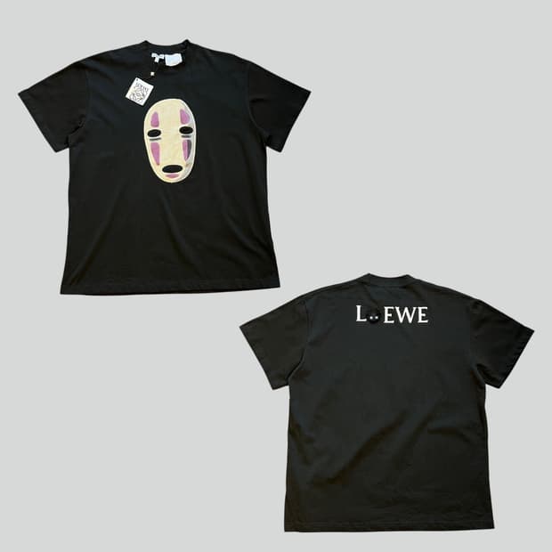 [L]Loewe x 스튜디오 로에베 지브리 카오나시 티셔츠 블랙