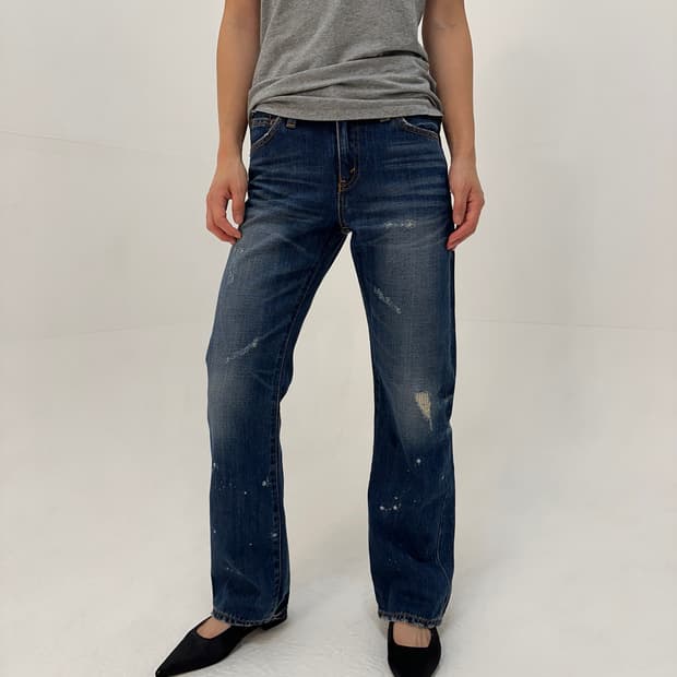 Levi's 리바이스 페인팅 워싱 데님 팬츠
