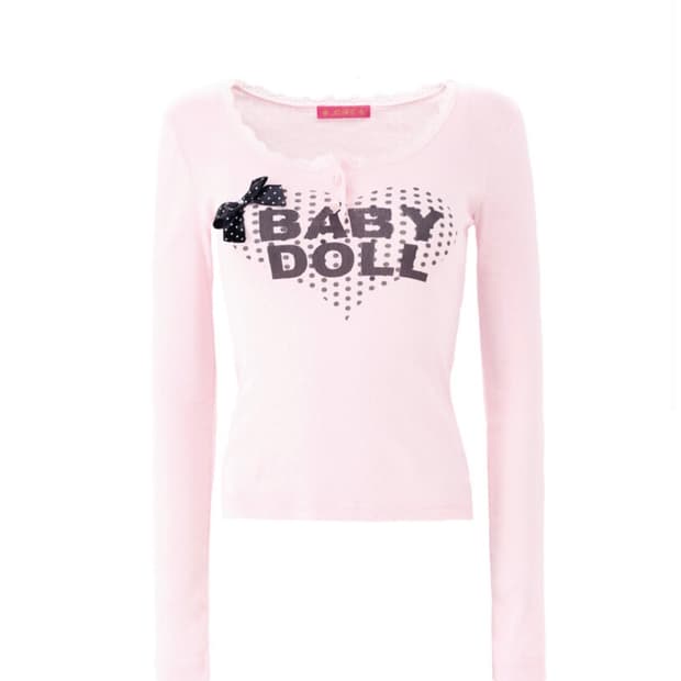 Babymetalclub Babydoll top (baby pink)