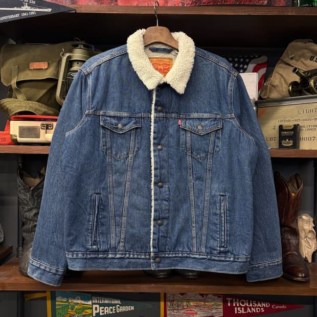 리바이스 쉐르파 타입3 보아라이닝 데님 트러커 자켓 중청 N287
