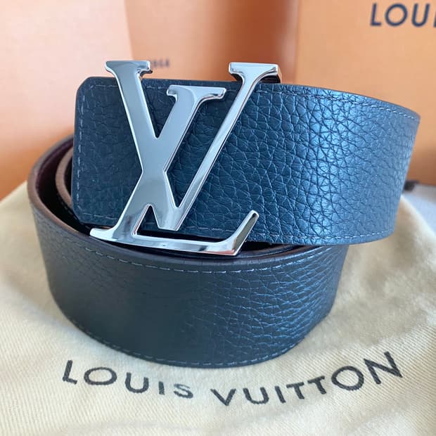 루이비통 LV 이니셜 벨트 리버서블 양면 벨트 90 사이즈