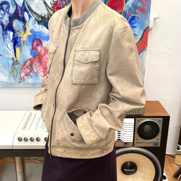 [50] 엠포리오 아르마니 2007 레더 자켓