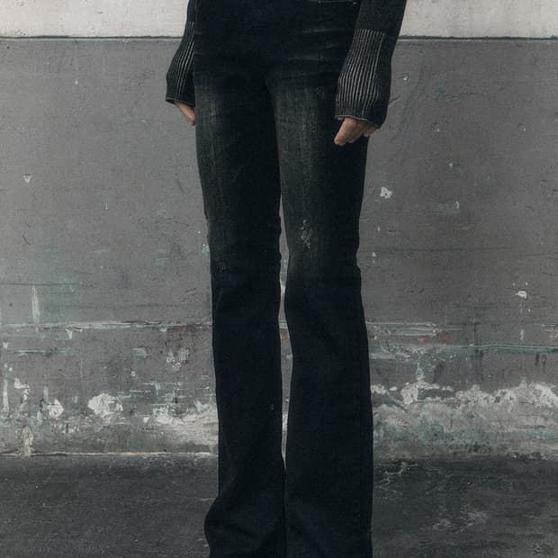 보헤미안 서울 darkness bootcut jeans