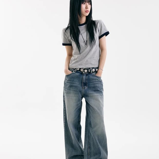 루프온 더포 워싱 와이드 진