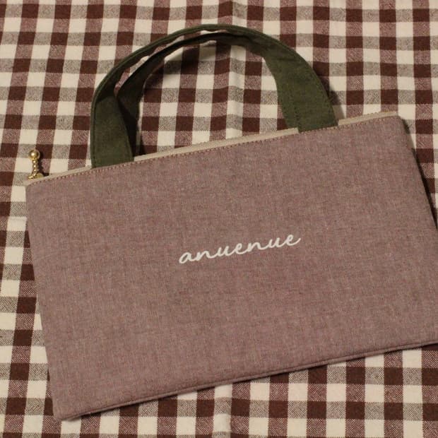 핸드메이드 손잡이 파우치 필통