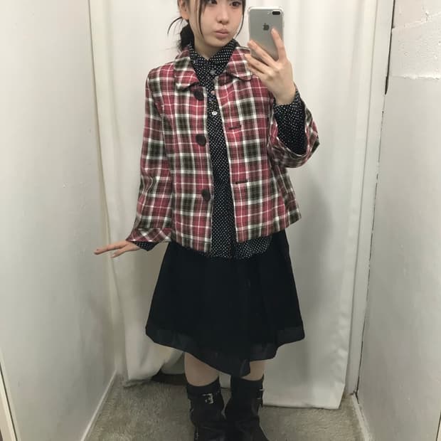 체크 소녀 코디 세트 🤍 
