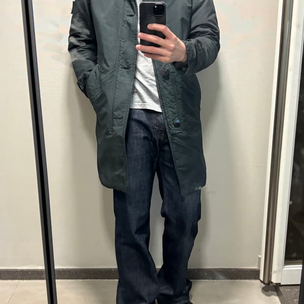 스톤아일랜드 david-tc 카코트 카키 s