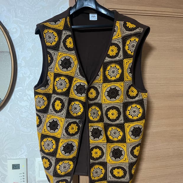 자라 니트 조끼 L 105